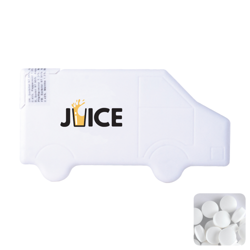Van mint card with sugar free mints