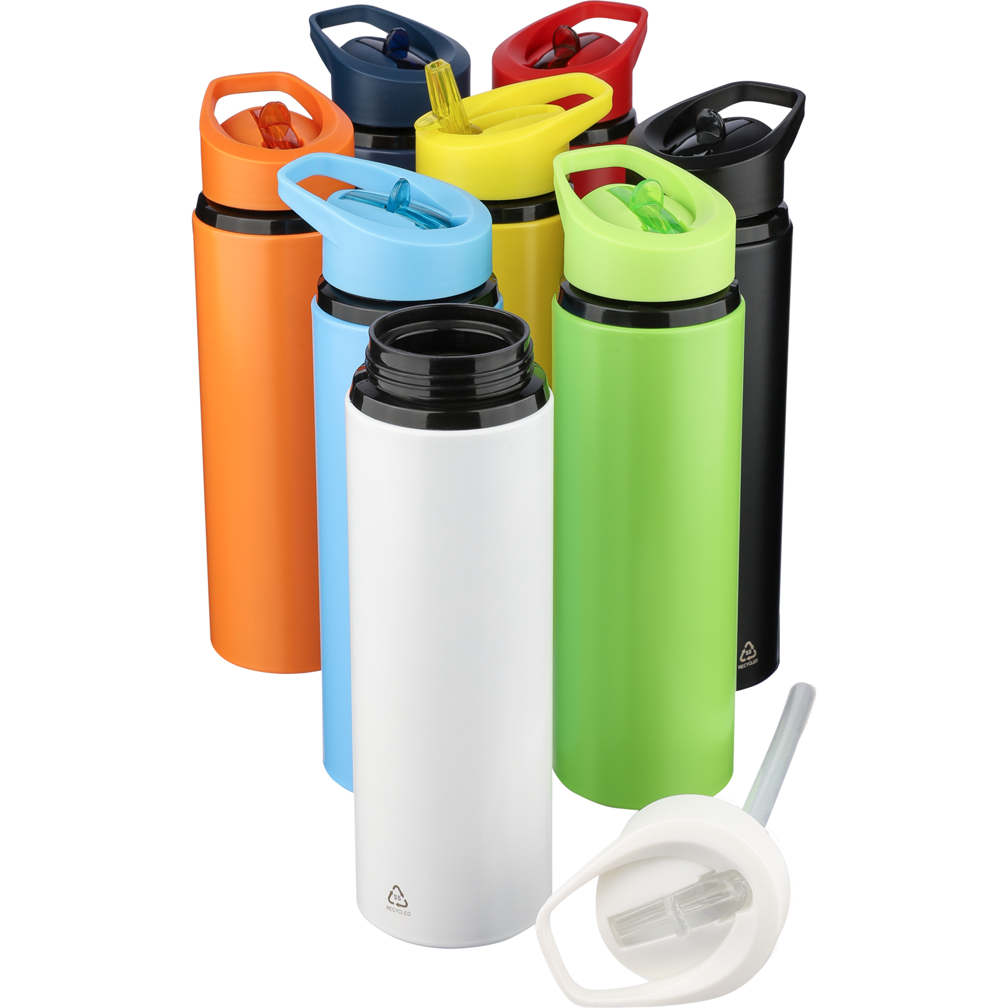 Recycled stainless steel single walled bottle (500ml)