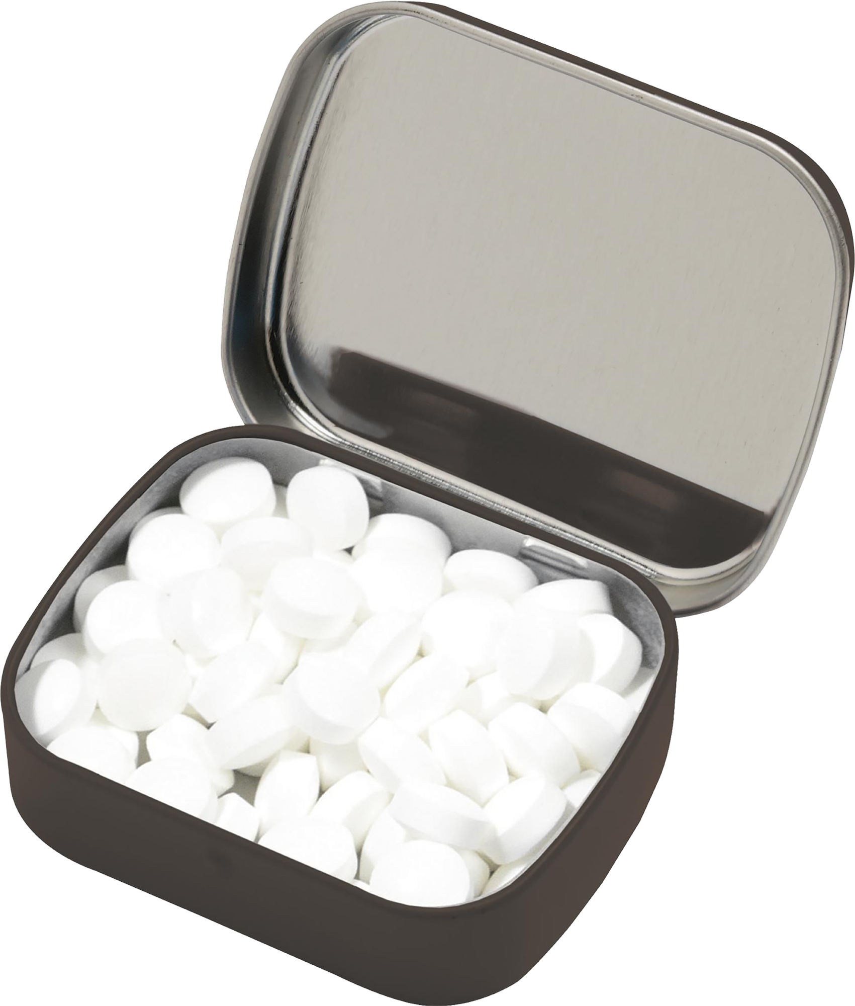 Picture of Small flat tin with approx 25g of mints