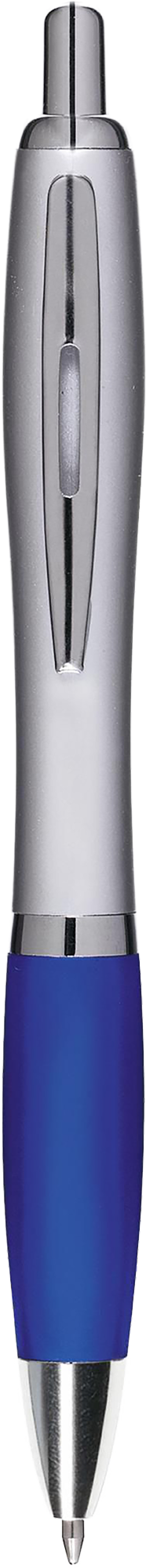 Picture of Silver ballpen with coloured grip