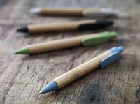 Bamboo wheat straw ballpoint pen 262492_018 (Light blue)
