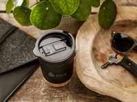 Bamboo recycled double walled cup (350ml) 264568_001 (Black)