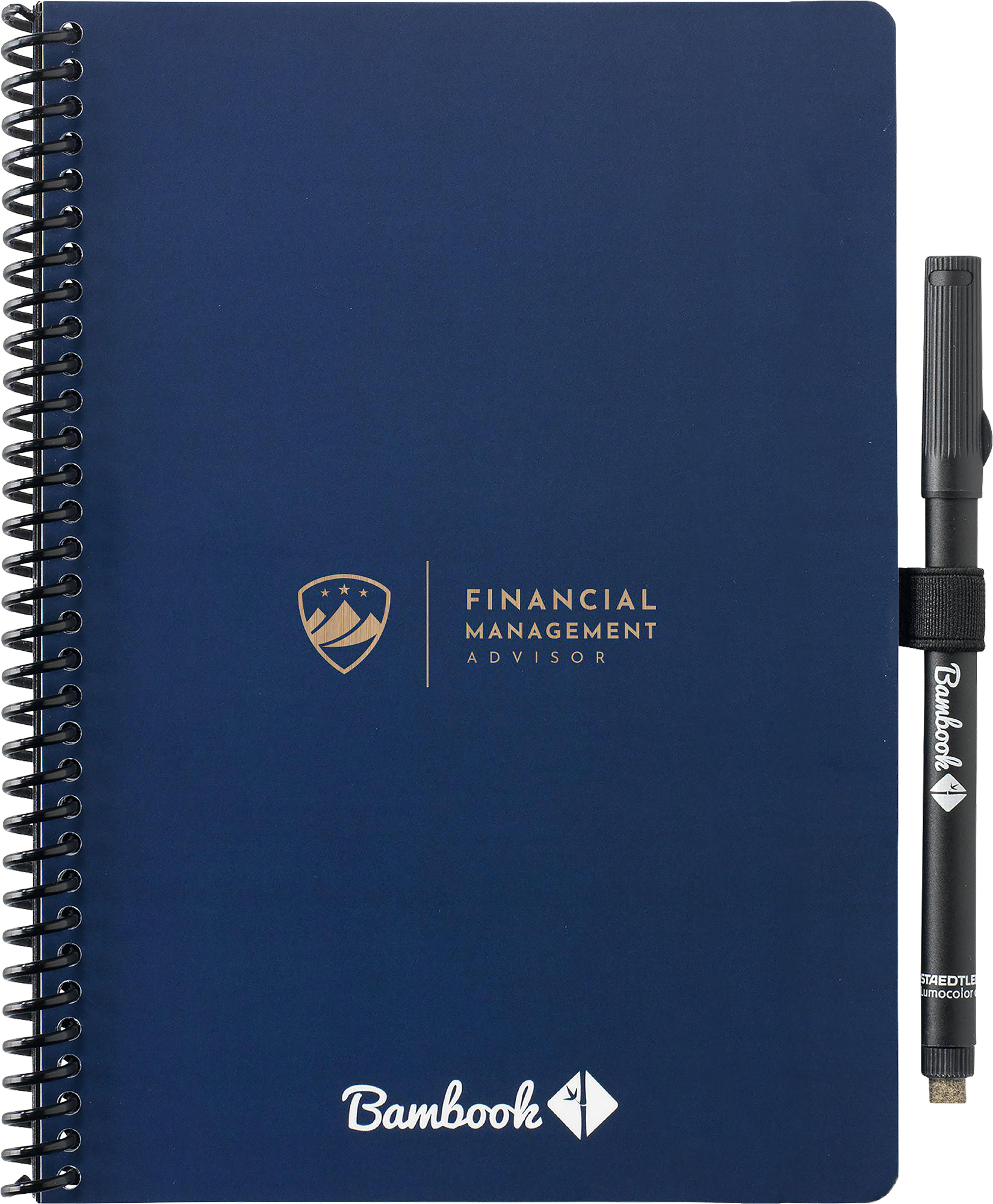 Picture of Bambook notebook with dot grid paper & pen loop (approx. A5)