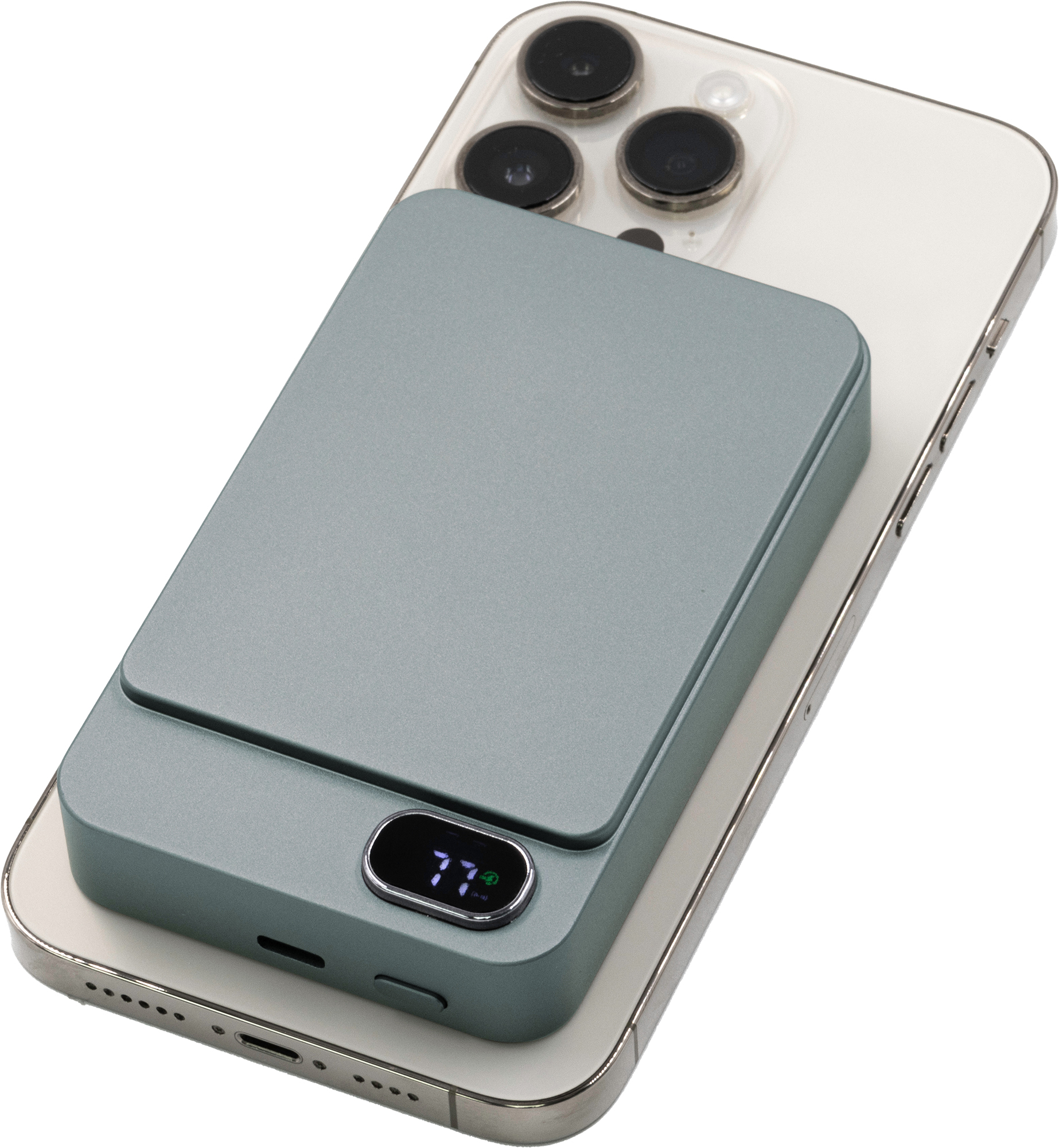 BrandCharger recycled aluminium wireless power bank (10,000 mAh)