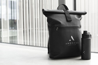 Recycled roll-top backpack 267376_001 (Black)