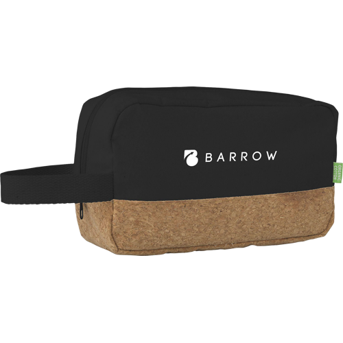 Organic canvas and cork toiletry bag