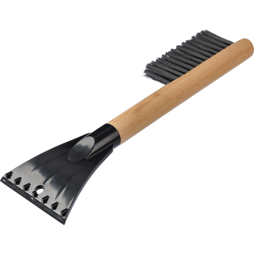 Ice scraper with brush