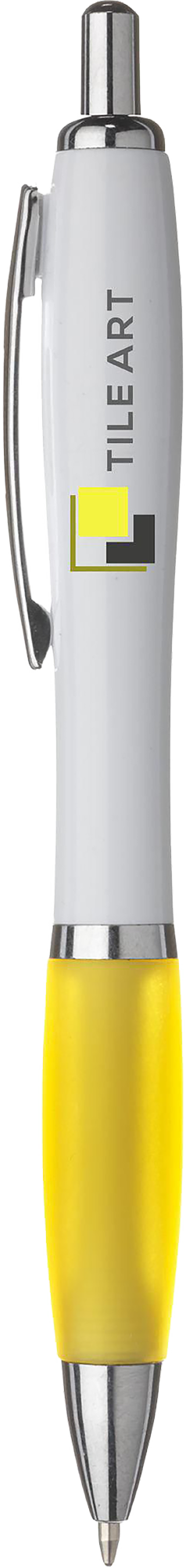 Picture of White pen with coloured grip