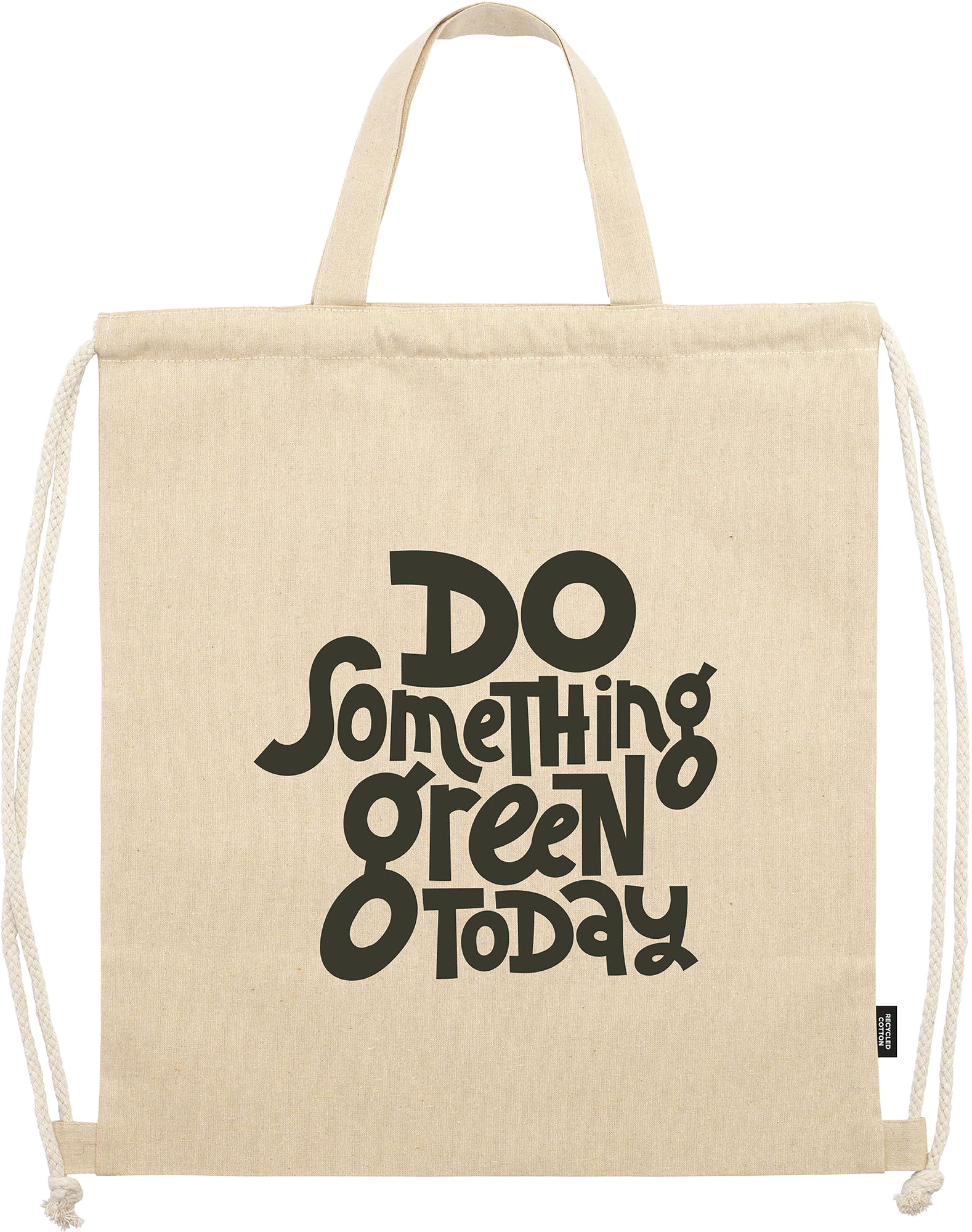 Picture of Recycled cotton drawstring bag (180gsm/5.3oz)