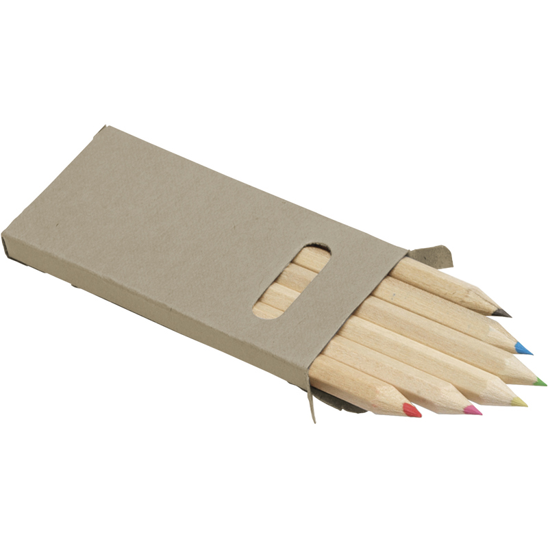 Six colour pencil set