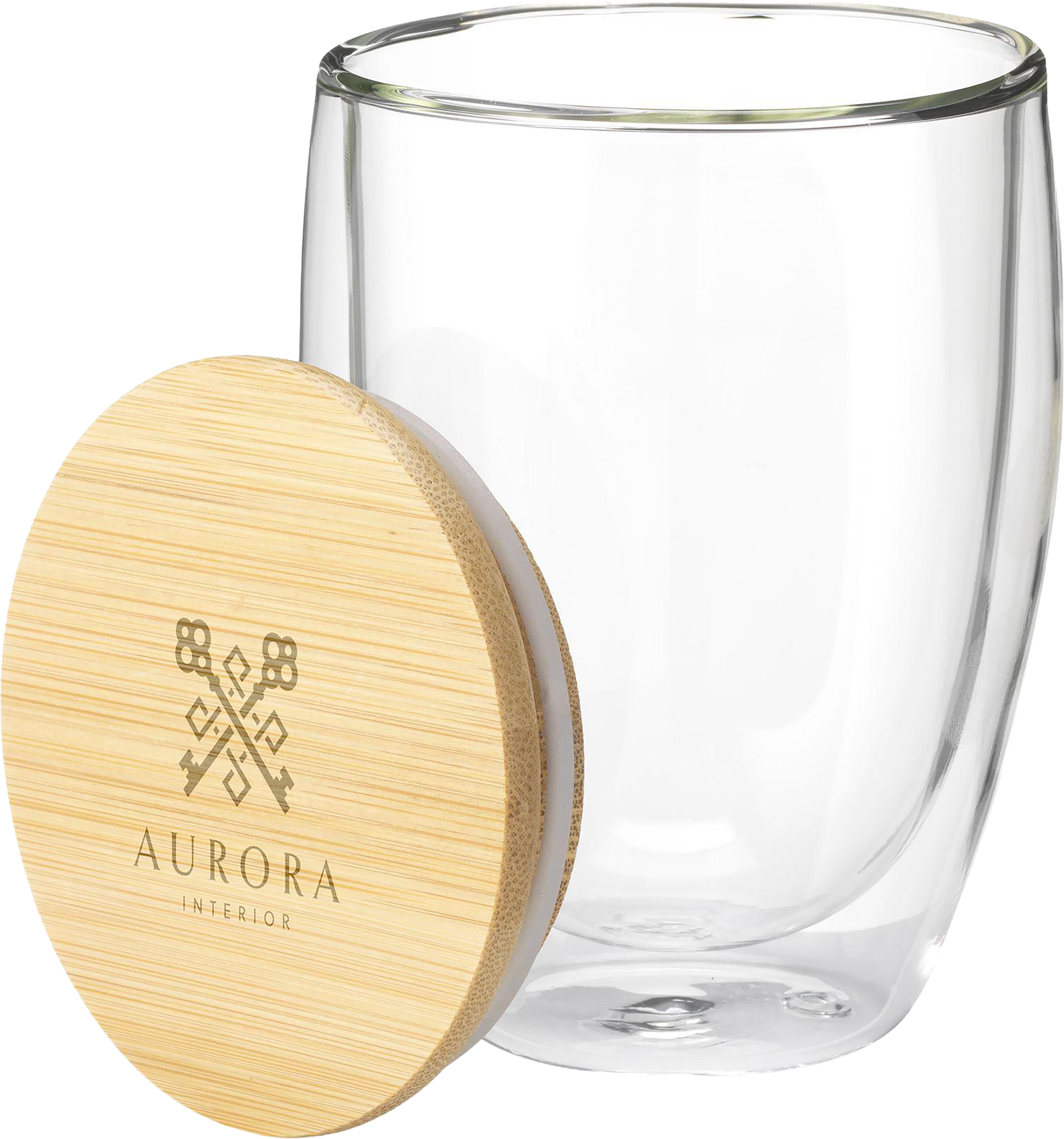 Picture of Double-walled glass cup (350ml)