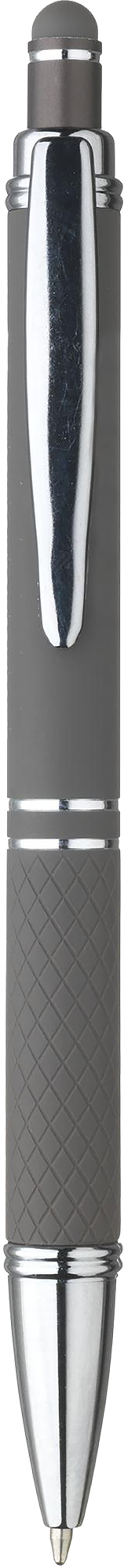 Picture of Soft touch aluminium ballpen with stylus