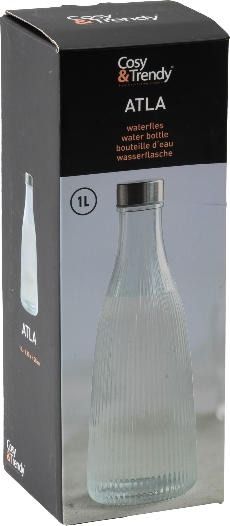 Picture of Cosy&Trendy Glass water bottle (1 litre)