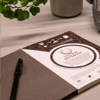 Coffee cover notebook (approx. A5) 269001_011 (Brown)