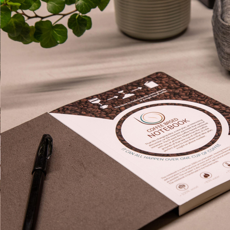 Coffee cover notebook (approx. A5) 269001_011 (Brown)