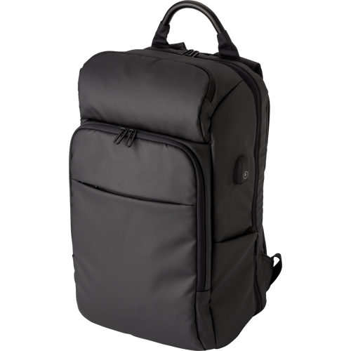 Backpack with laptop pocket and USB port