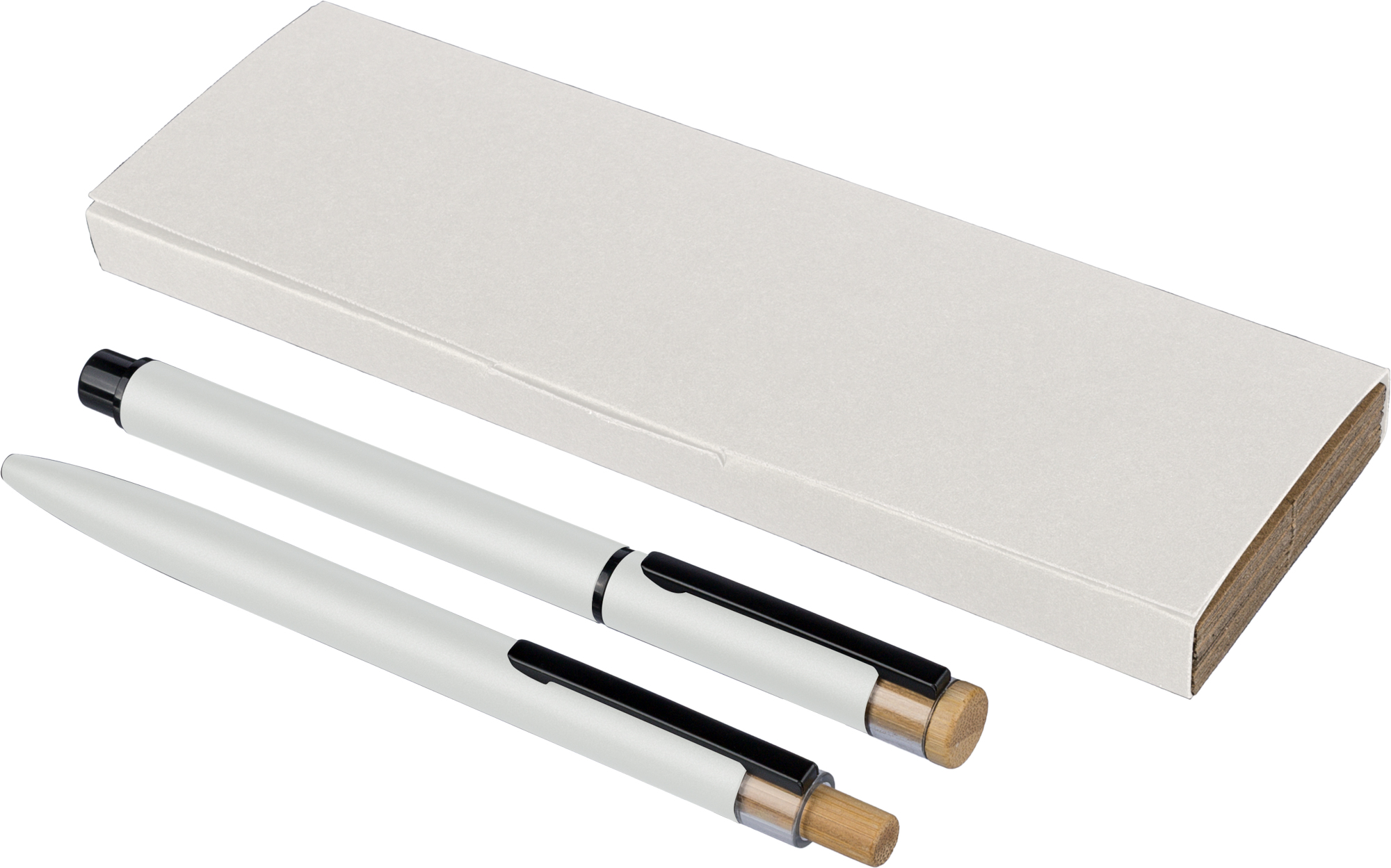 Recycled aluminium pen set