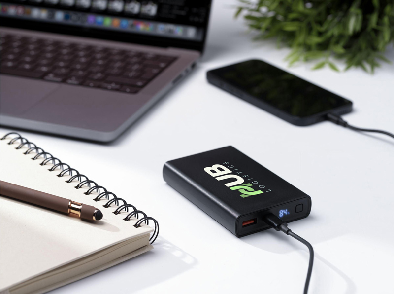 Recycled ABS power bank (10,000mAh) 262761_001 (Black)