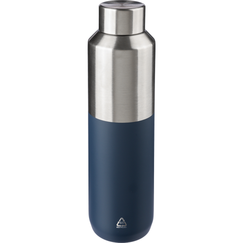 Recycled stainless steel double walled bottle (600ml)