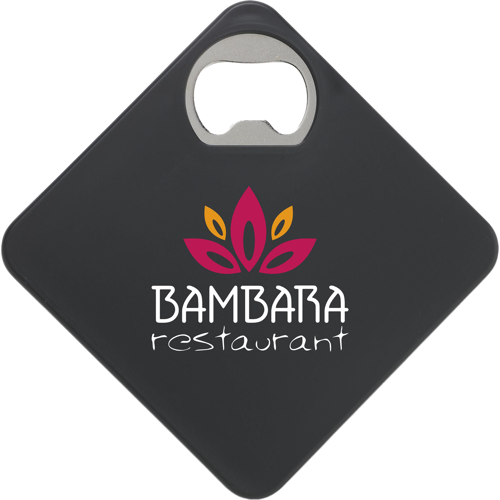 Coaster & bottle opener