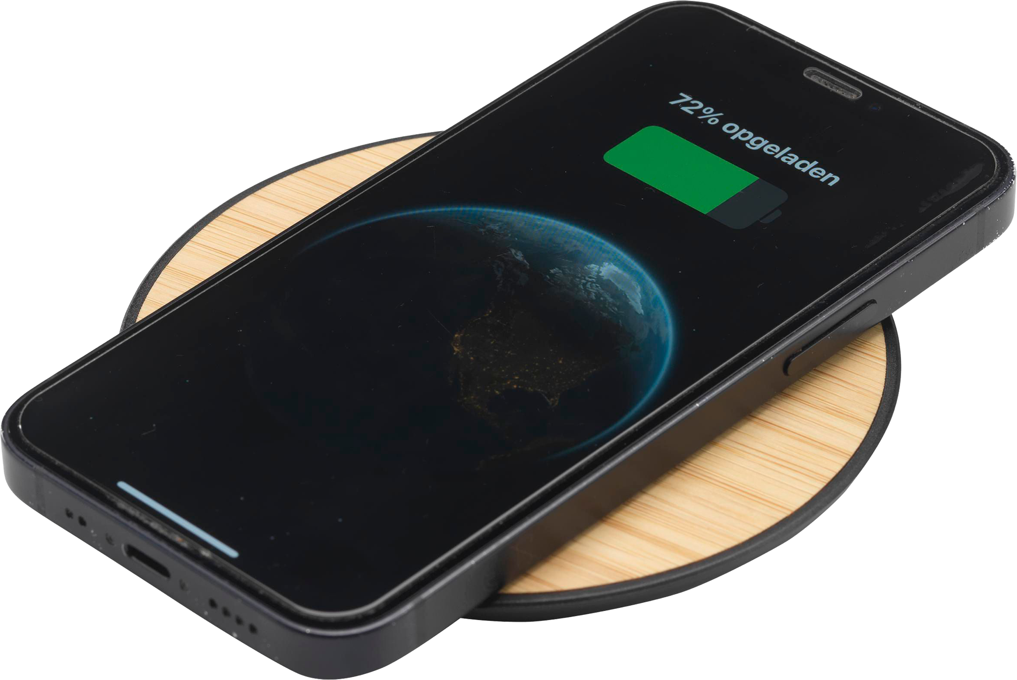 Picture of Bamboo 15W wireless fast charger