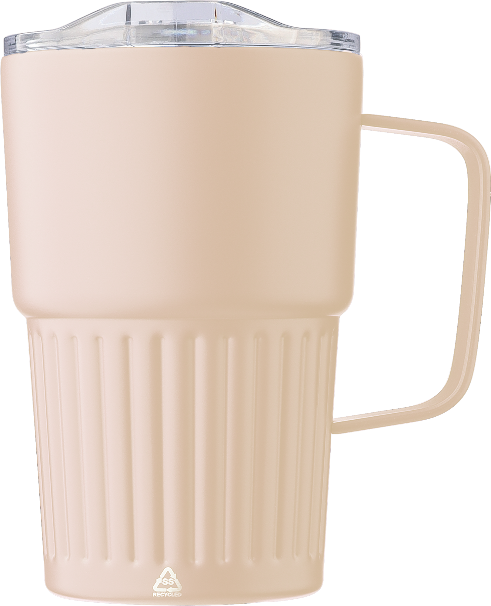 Picture of Recycled stainless steel double walled travel mug (450ml)
