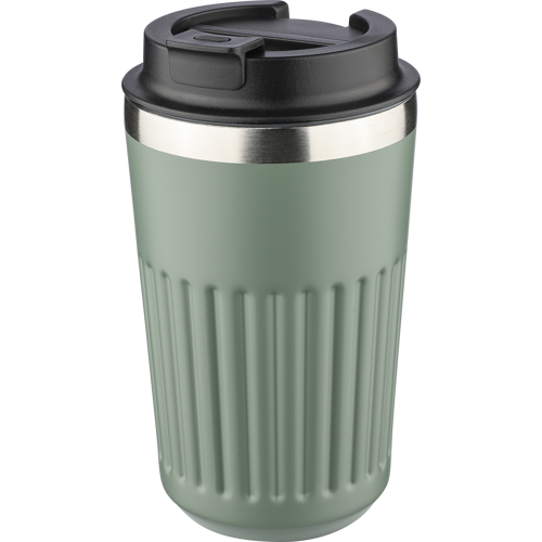 Recycled steel travel mug (400ml) - View 1