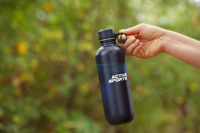 Recycled stainless steel single walled bottle (750ml)  263041_215 (Blue/blue)