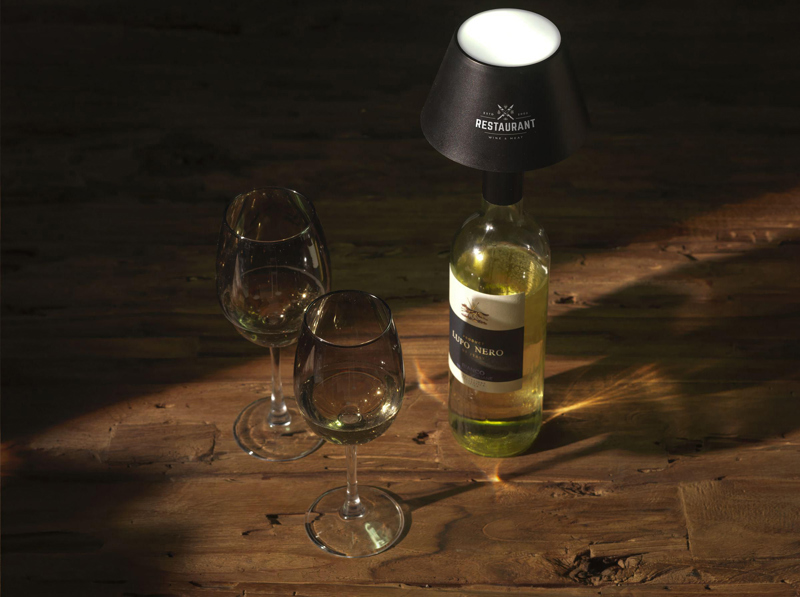 Wooosh recycled wine lamp 262524_001 (Black)