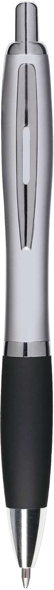 Picture of Silver ballpen with coloured grip