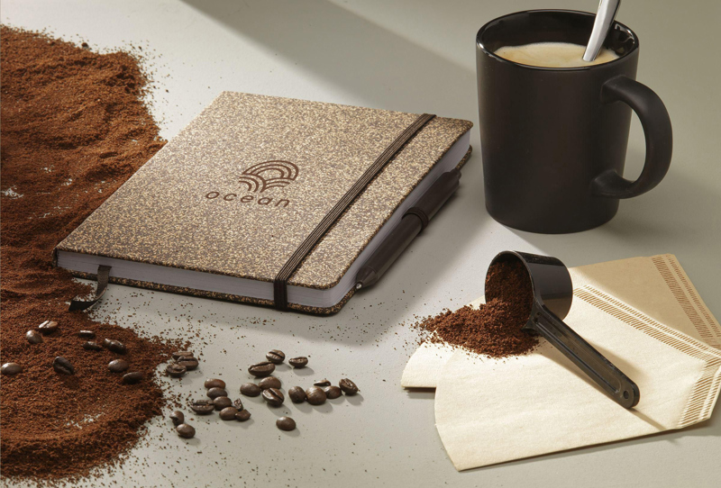 Coffee and cork note book (approx A5) 263877_011 (Brown)