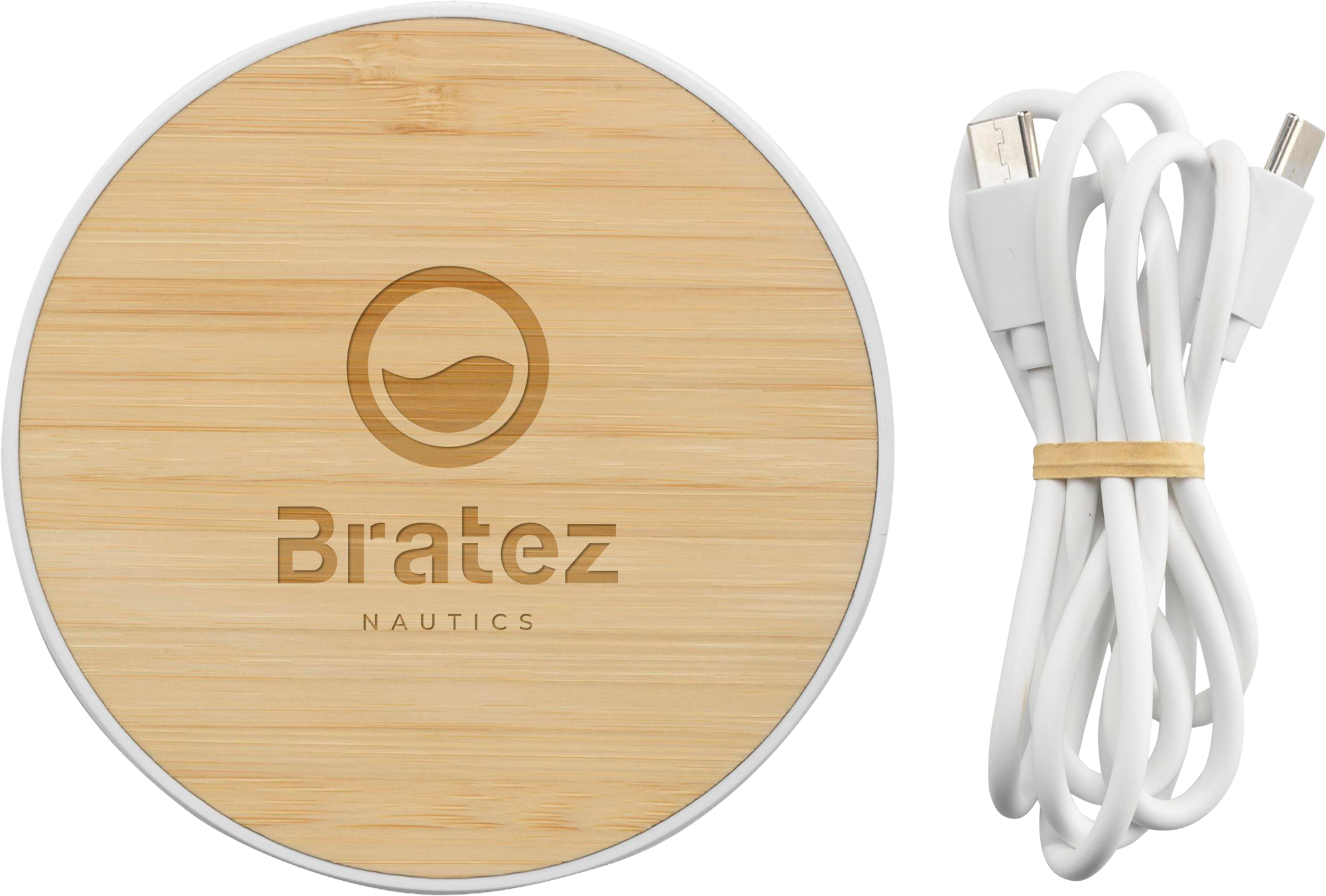 Picture of Bamboo 15W wireless fast charger