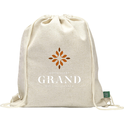 Hemp drawstring bag (250 gsm/7.37oz)