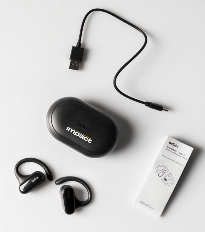 Belkin SoundForm ClearFit open-ear wireless earbuds 262768_001 (Black)