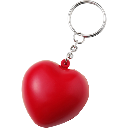 Anti-stress heart keyring