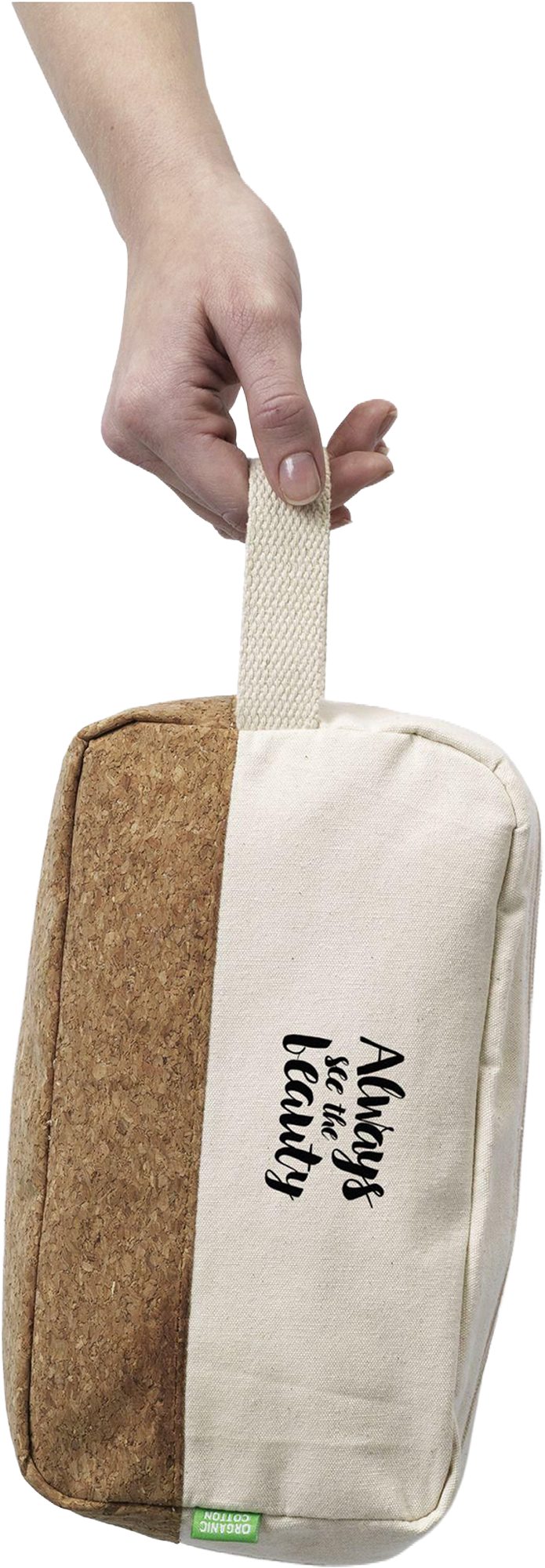 Picture of Organic canvas and cork toiletry bag
