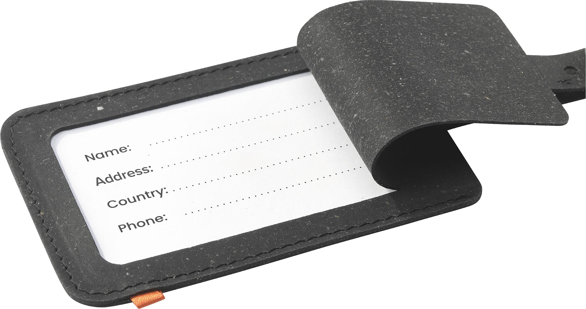 Picture of Made recycled leather luggage tag