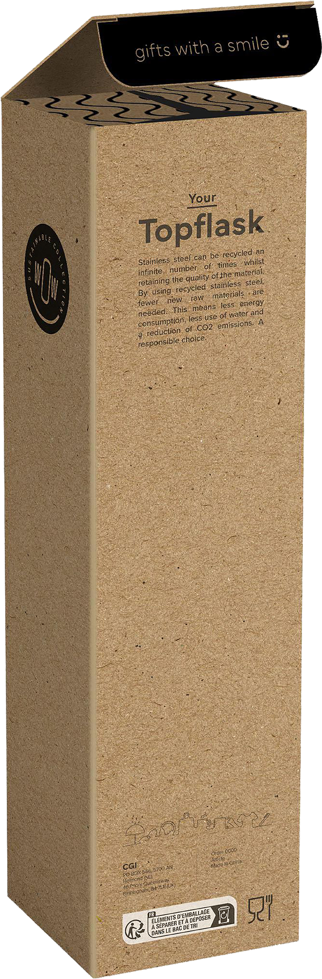 Picture of Topflask recycled double walled bottle (750ml)