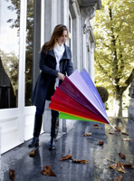 Rainbow polyester umbrella 004058_lif