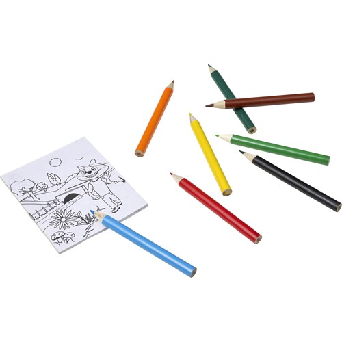 Pencils and colouring sheets