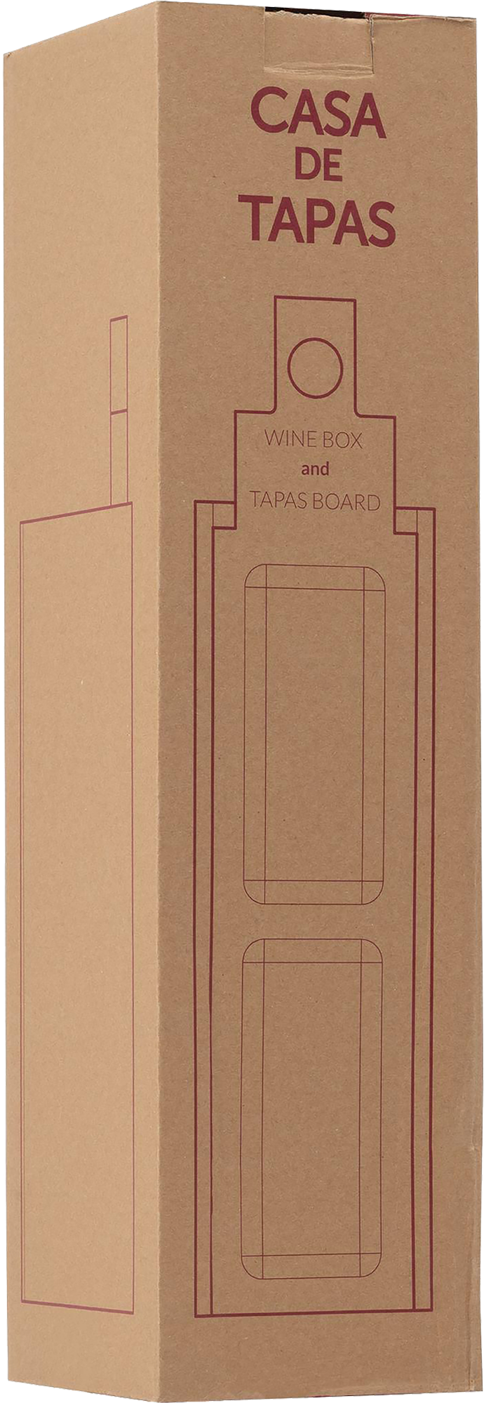 Picture of Rackpack wine gift box & tapas plate