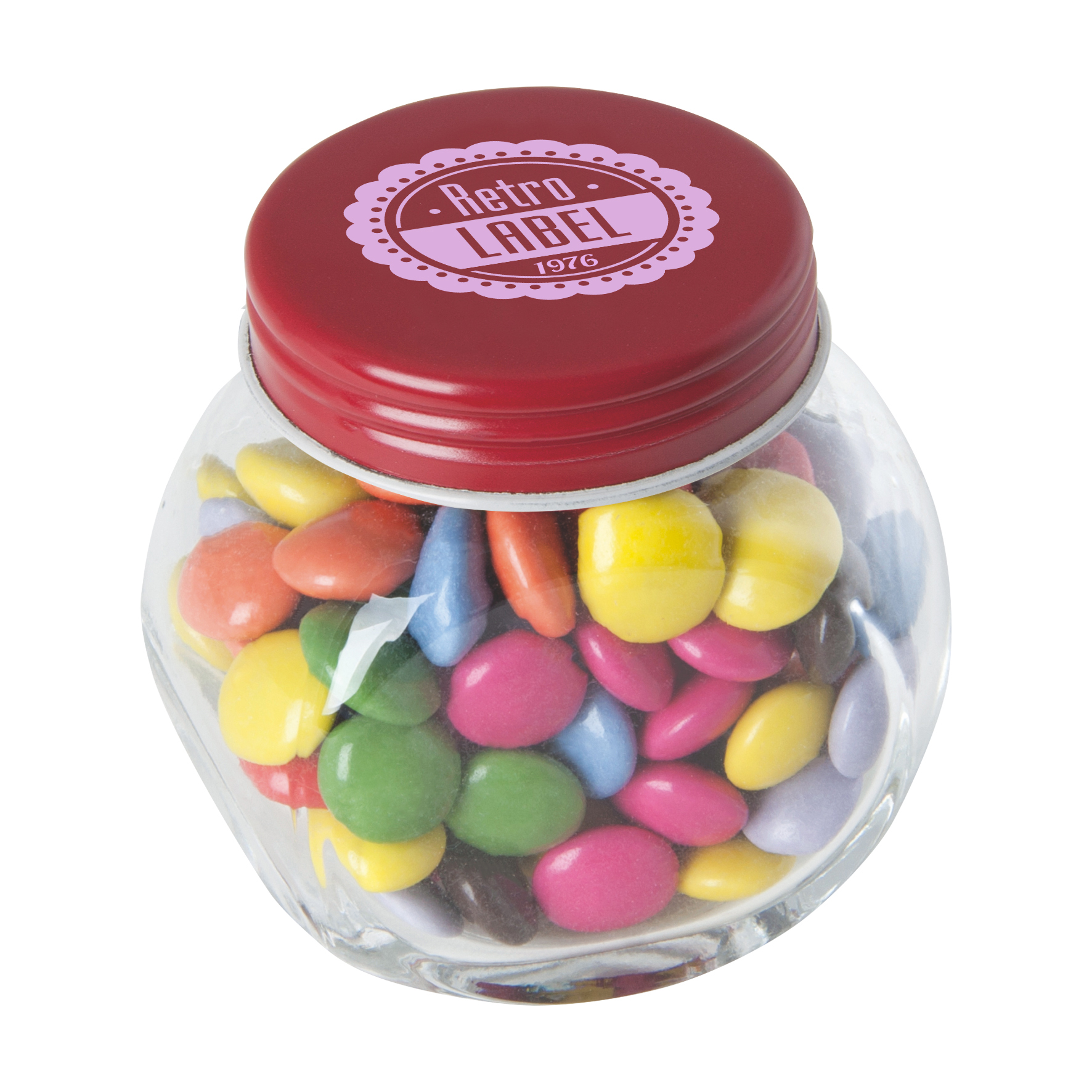 Small glass jar with choco’s