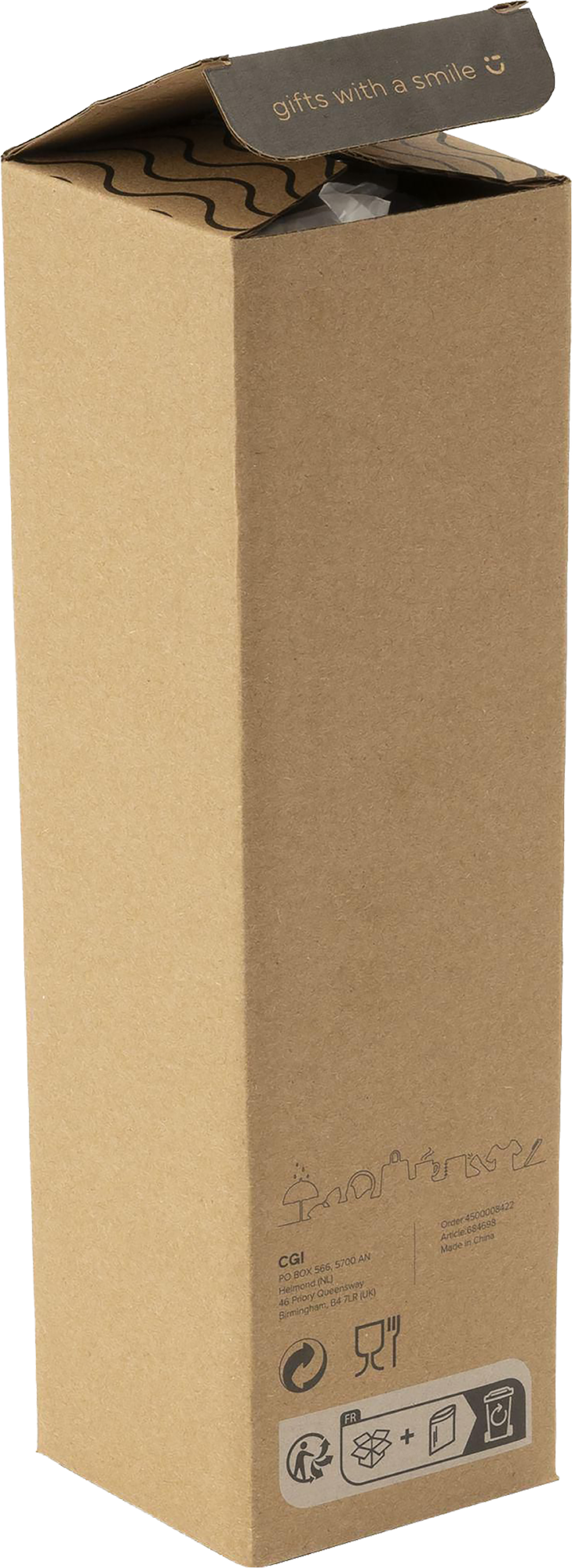 Picture of Recycled double walled steel flask (500ml)