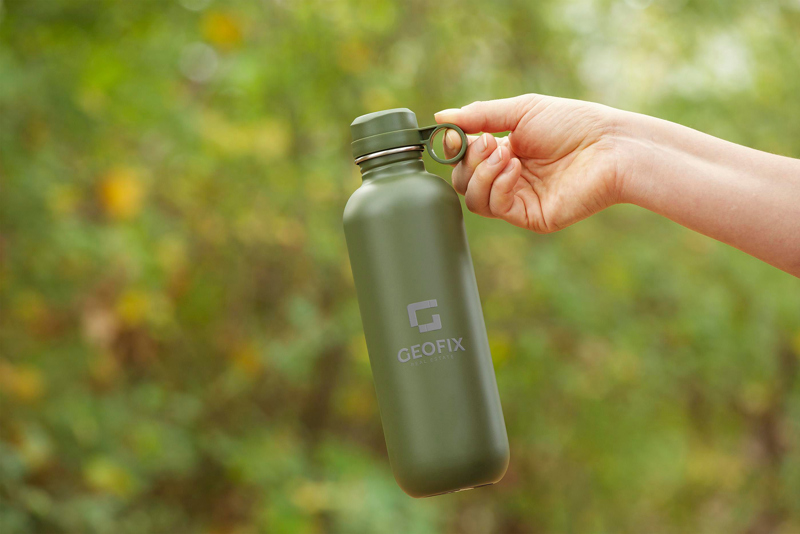 Recycled stainless steel single walled bottle (750ml)  263041_004 (Green)