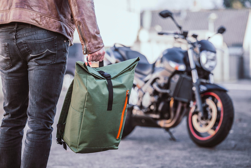 Roll-top backpack 260765_402 (Olive green)