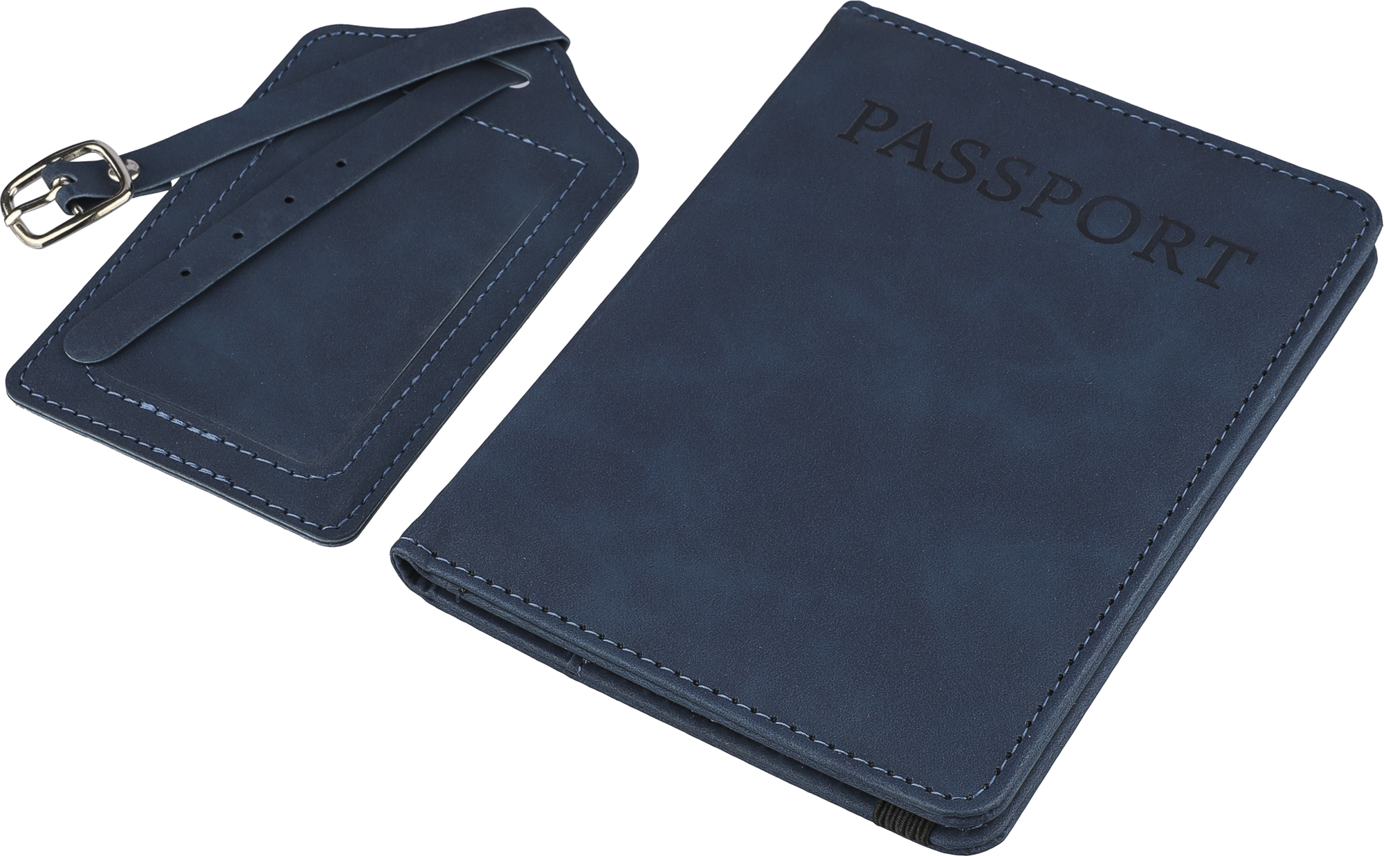 Picture of Recycled PU passport holder and luggage tag
