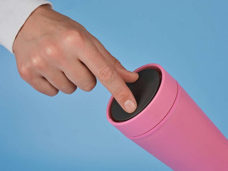 Circular&Co recycled bubblegum double walled walled cup (340ml) 1494629_017 (Pink)