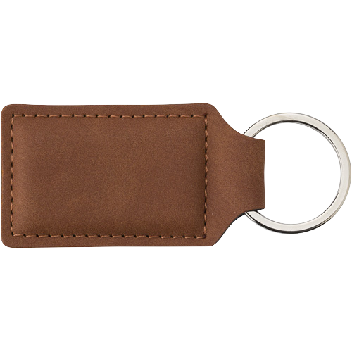 Oblong PU keyring