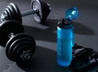 Transparent bottle with measurements (1000ml) 262745_005 (Blue)