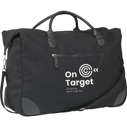 Recycled canvas travel bag